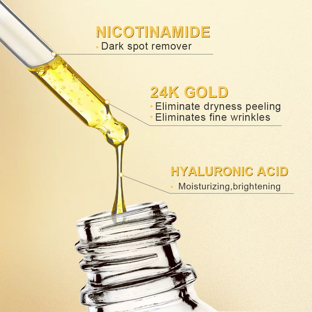 24K GOLD HYALURONIC SERUM