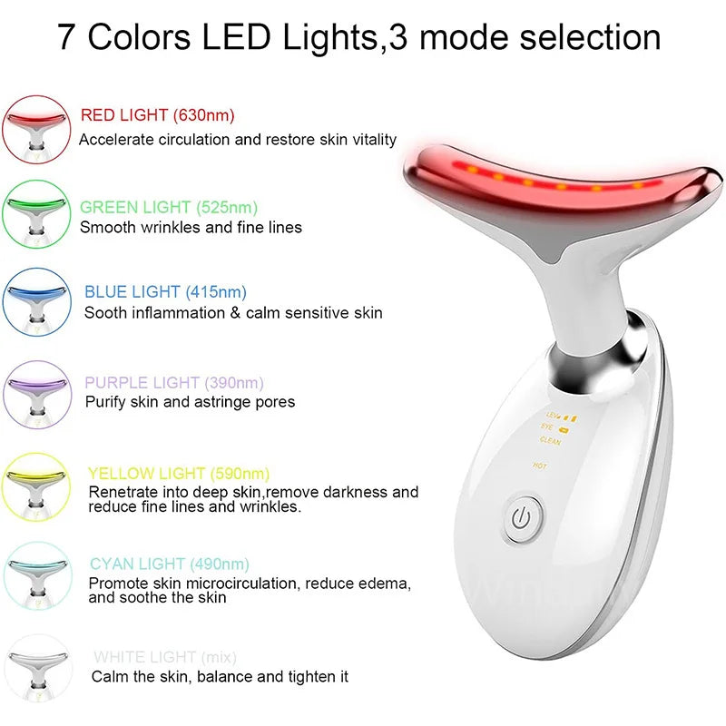 7 COLORS ANTI-WRINKLE FACE MASSAGER