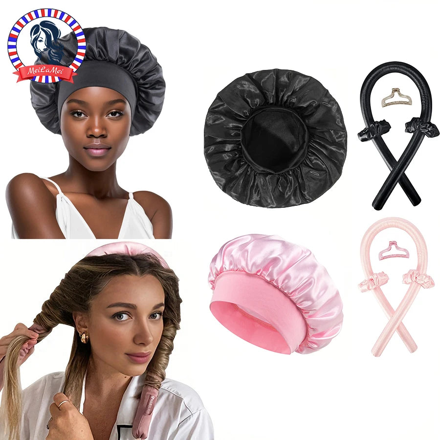 HEATLESS HAIR CURLER SET